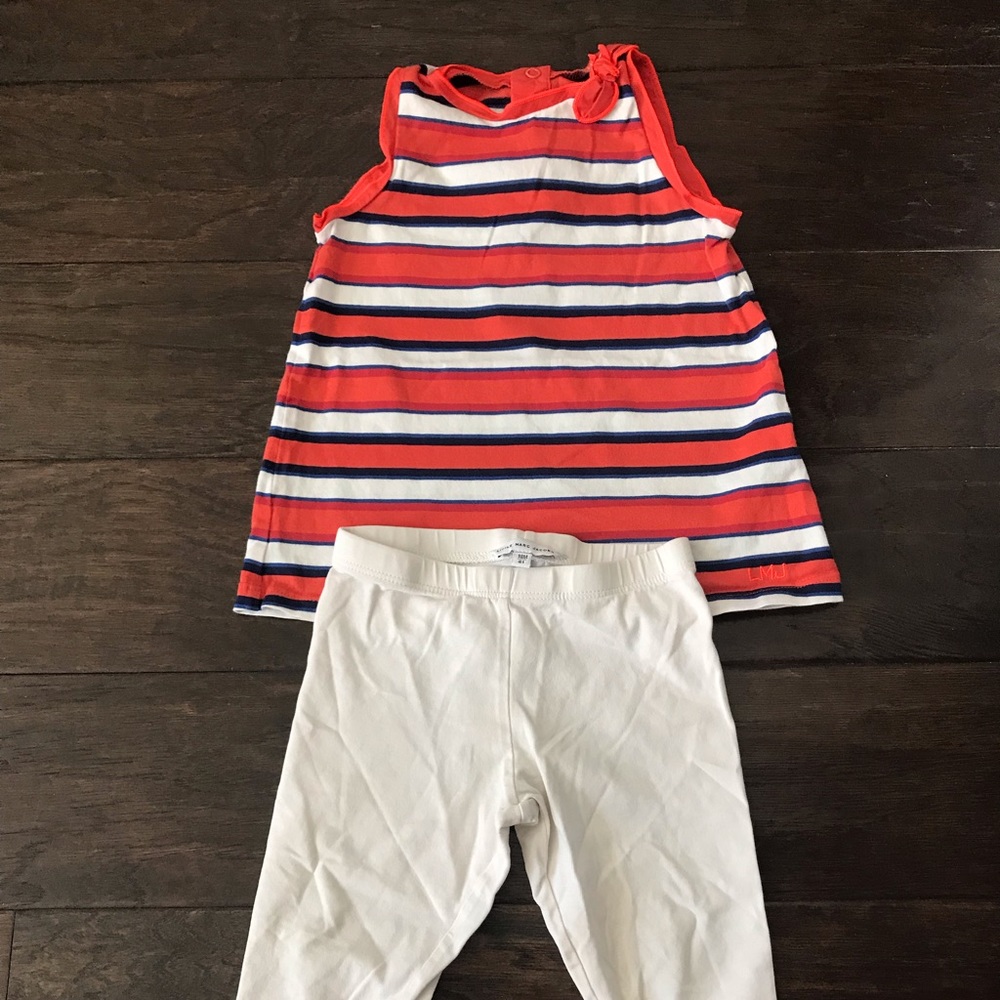 Little Marc Jacobs 18 Month Girl White Pant Top